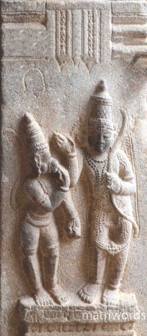 Ram and Hanuman, at Sri Ranganathaswamy Temple